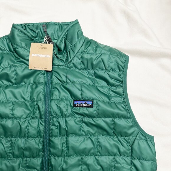 NWT Patagonia Men's Nano Puff Vest Men's Size M Conifer Green Lightweight $189 - Picture 9 of 13